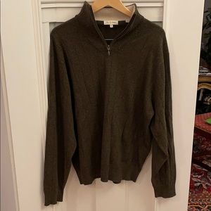 Peter Millar cashmere, quarter zip sweater